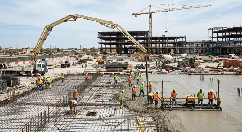 Commercial Slab Installation in Davis County, UT