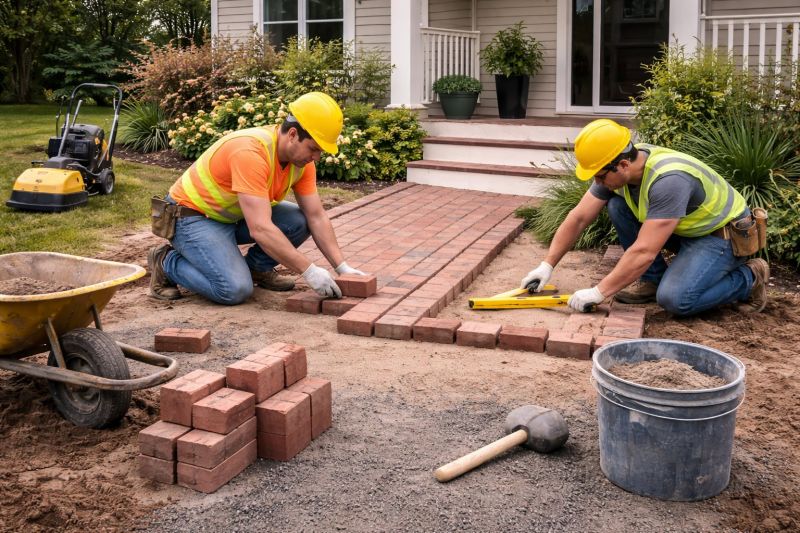 Brick Paving Installation in Norwalk, CT