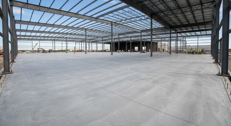 Commercial Slab Installation in Cary, NC