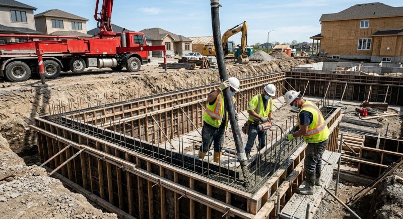 Concrete Foundation Pouring in Fredericksburg, VA