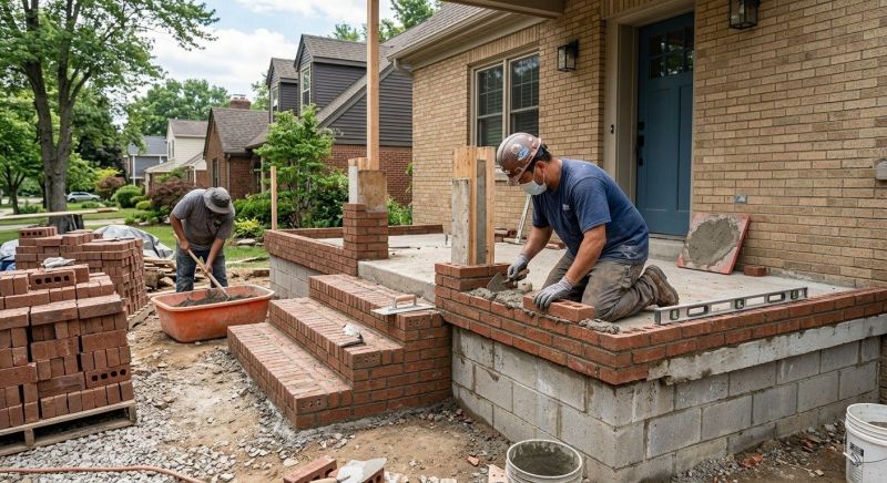 Deck Masonry Installation in Boston, MA